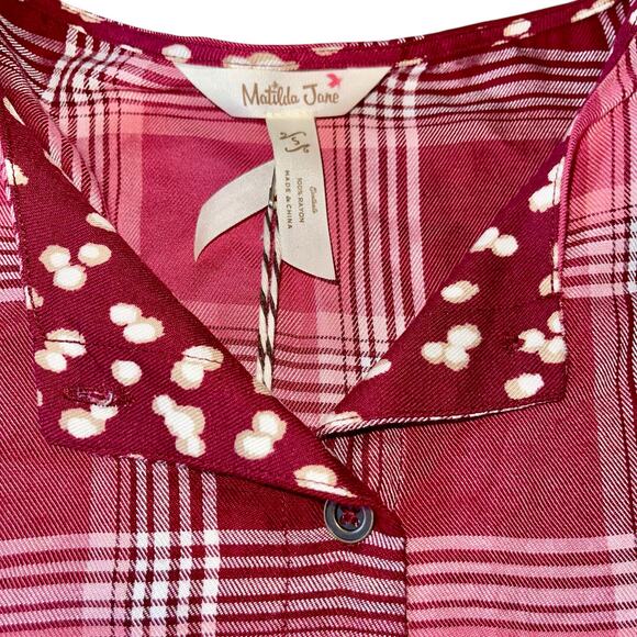Matilda Jane Dress Brushed Flannel You & Me Plaid - Picture 8 of 11